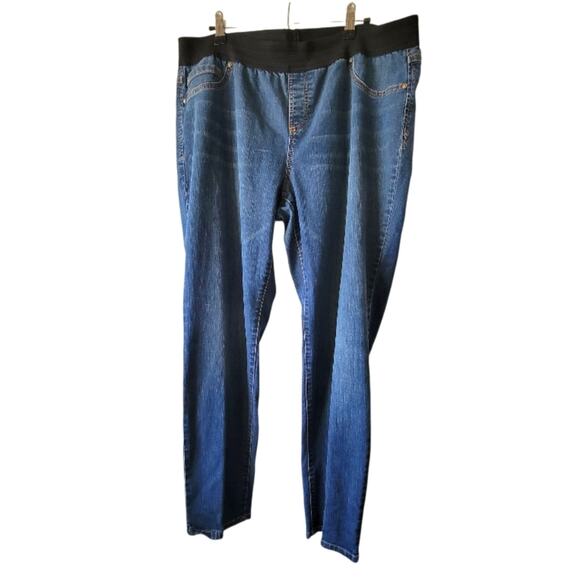 16 W INC International Concepts Tapered Leg Elastic Waist Jeggings - Picture 1 of 4